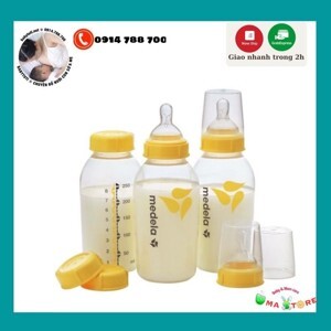 Bình sữa đơn có núm vú Medela 250ml