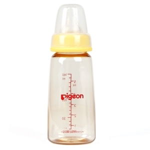 Bình sữa Pigeon nhựa PPSU cổ hẹp 160ml Vàng