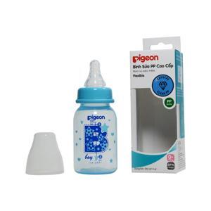 Bình sữa Pigeon PP cao cấp màu hồng bé gái - 120ml