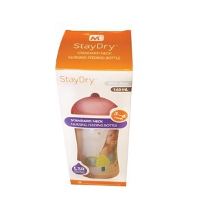 Bình sữa PP cổ hẹp StayDry 140ml