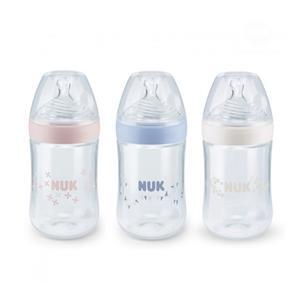 Bình sữa PP Nuk Nature Sense núm silicone S2-M 260ml NU21496