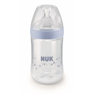 Bình sữa PP Nuk Nature Sense núm silicone S2-M 260ml NU21496