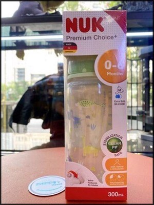 Bình sữa PP Nuk núm silicone S1-M NU66133 - 300ml