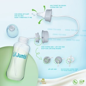 Bình sữa rảnh tay Lil Jumbl Mỹ