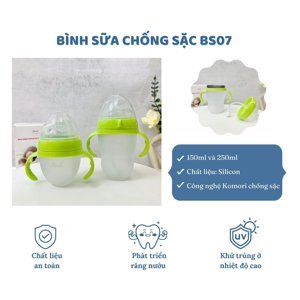 Bình sữa Silicon Nhật Bản – Hinata Komori BS07