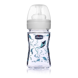 Bình sữa thủy tinh tự nhiên chịu nhiệt Chicco 150ml