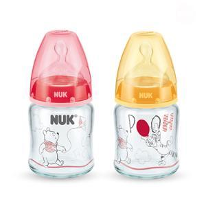 Bình sữa thủy tinh Nuk Disney núm silicone S1-M 120ml NU34425