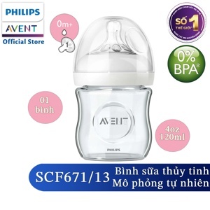 Bình sữa thủy tinh Philips Avent SCF671/13 - 120ml