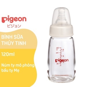 Bình sữa thủy tinh Pigeon 120ml