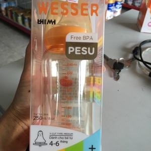 Bình sữa Wesser Pesu 250ml