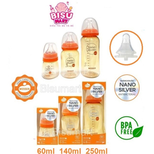 Bình sữa Wesser Pesu 60ml