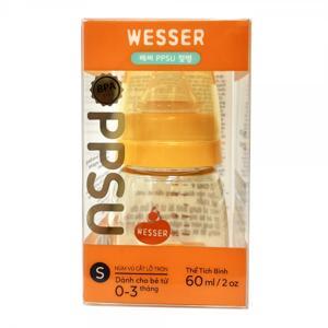 Bình sữa Wesser PPSU 60ml (0-3M)