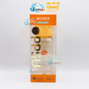 Bình sữa Wesser PPSU cổ hẹp 250ml