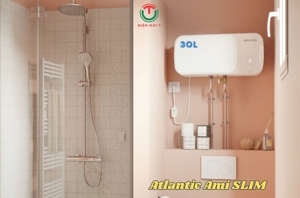 Bình nóng lạnh gián tiếp Ariston Slim SL 30 QH - 30 lít, 2500W, chống giật