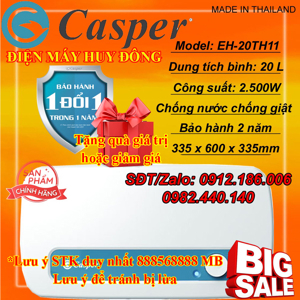 Bình nóng lạnh Casper EH-20TH11 - 20 lít