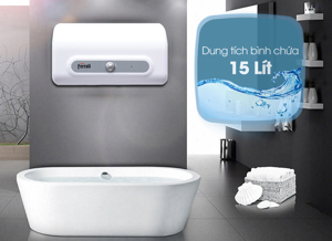 Bình nóng lạnh gián tiếp Ferroli QQSI - 15 lít, tráng bạc, chống giật