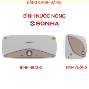 Bình nóng lạnh Sơn Hà SWAT Vuông 30L