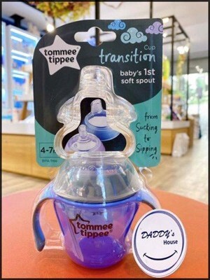 Bình tập uống chuyển tiếp 2in1 Tommee Tippee Transition - 150ml, từ 4-7 tháng