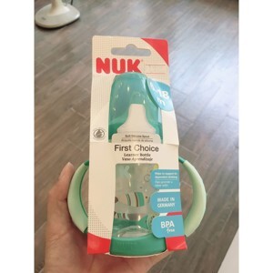 Bình tập uống cổ rộng Nuk 150ml