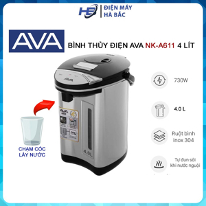 Bình thủy điện Ava NK-A611 - 4 lít