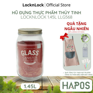 Bình thủy tinh 2 lớp chịu nhiệt Four season Lock&Lock LLG568 350ml