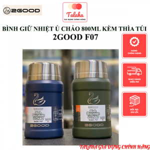 BÌNH Ủ cháo inox 2good 800ml Tiện dụng