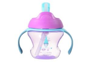 Bình uống nước có ống hút cho bé Tommee Tippee First Straw - 150ml, từ 9 tháng