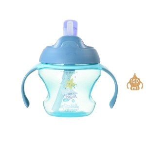 Bình uống nước có ống hút cho bé Tommee Tippee First Straw - 150ml, từ 9 tháng