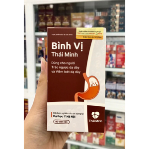 Bình Vị Thái Minh lọ 80 viên - Ngăn Trào Ngược, Lành Vết Loét Dạ Dày