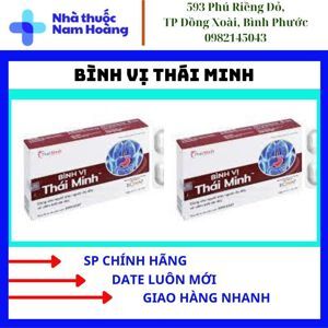Bình Vị Thái Minh lọ 80 viên - Ngăn Trào Ngược, Lành Vết Loét Dạ Dày