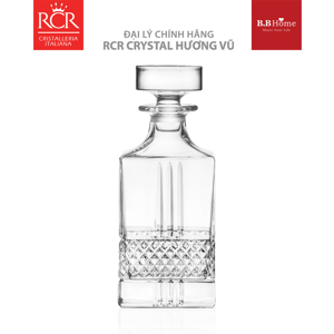 Bình vuông pha lê Ý RCR Brillante 850ml