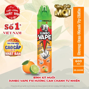 Bình xịt đuổi muỗi Jumbo Vape - 600 ml