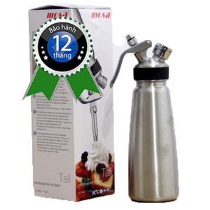 Bình xịt kem tươi Mosa Inox 0,5l