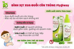 Bình xịt xua đuổi côn trùng Fly@way Bảo Nhiên 100ml