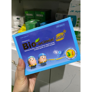 Bio-Acimin Gold + giúp cân bằng hệ vi sinh, giảm rối loạn tiêu hóa (30 gói x 4g/hộp)