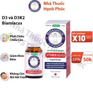 Bioamicus Vitamin K2+D3 – tăng khả năng hấp thụ canxi