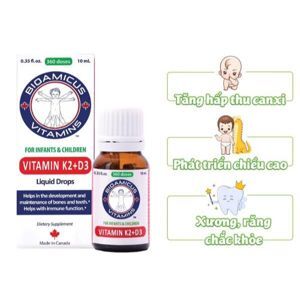 Bioamicus Vitamin K2+D3 – tăng khả năng hấp thụ canxi