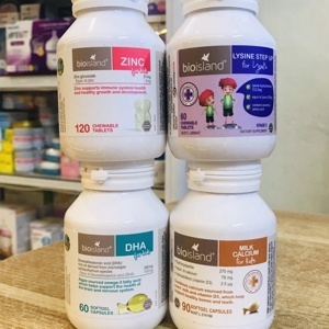 Bioisland Lysine tăng chiều cao cho bé - 60 viên