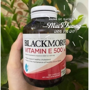 Thuốc bổ tim gan thận Blackmores Natural E 500IU 150 Viên