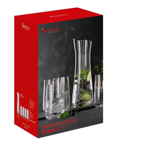 Bộ 1 bình và 4 ly rượu Spiegelau 445196 LifeStyle Refresh Set/5