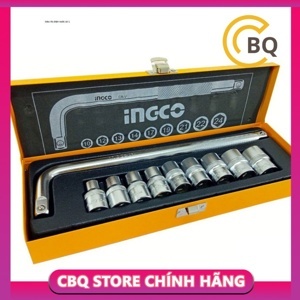 Bộ 10 đầu tuýp tay vặn chữ L 1/2" Ingco HKTS12101