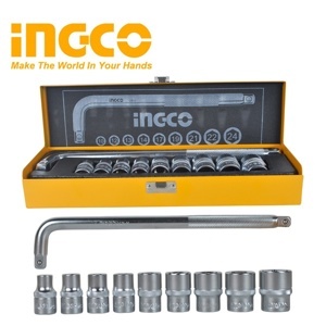 Bộ 10 đầu tuýp tay vặn chữ L 1/2" Ingco HKTS12101
