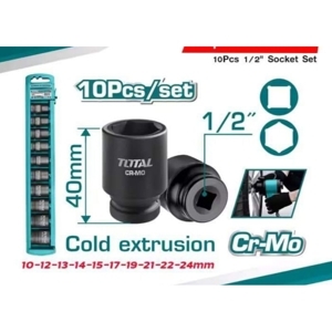 Bộ 10 đầu tuýp Total THISTD12101