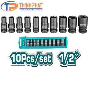 Bộ 10 đầu tuýp Total THISTD12101