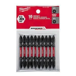 Bộ 10 Đầu vặn vít ngắn PH1-65mm Milwaukee 48-32-4360