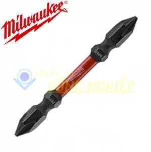 Bộ 10 Đầu vặn vít ngắn PH2-65mm Milwaukee 48-32-4361