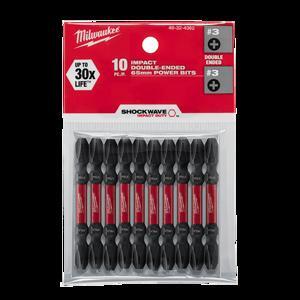 Bộ 10 mũi đầu vặn vít ngắn(PH3-65mm) Milwaukee 48-32-4362