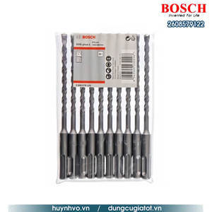 Bộ 10 mũi khoan 6x160mm chuôi gài Bosch 2608579122