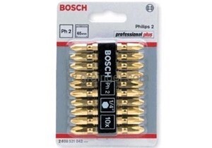 Bộ 10 mũi vặn vít Bosch 2608521042