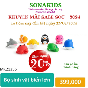 Bộ 10 sinh vật biển Munchkin MK18004